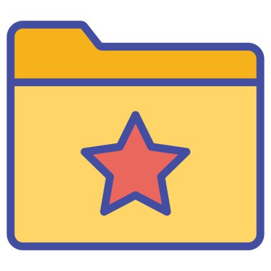 Kolayca düzenleyebilen ve düzenleyebilen favori dizin izole edilmiş Vektör simgesi