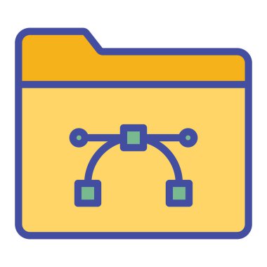 Eğri dizin izole edilmiş Vektör simgesi kolayca düzenleyebilir ya da değiştirebilir