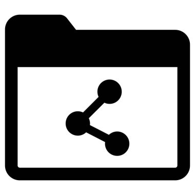 Kolayca düzenleyebilen ya da düzenleyebilen dizin izole edilmiş Vektör simgesini paylaş