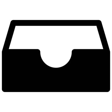 Kolayca değiştirebilen ya da düzenleyebilen Çekmece İzole Vektör simgesi