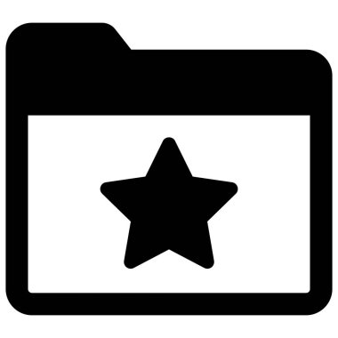 Kolayca düzenleyebilen ve düzenleyebilen favori dizin izole edilmiş Vektör simgesi