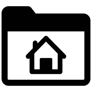 Ev dizini izole edilmiş Vektör simgesi kolayca düzenleyebilir ya da düzenleyebilir