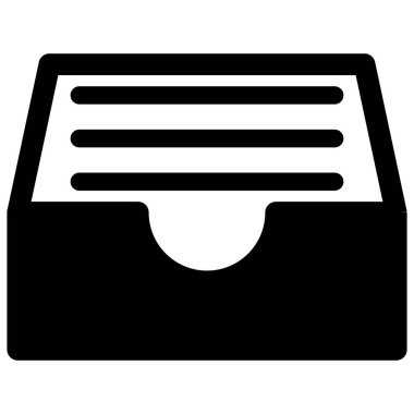 dosya çekmecesi izole edilmiş vektör simgesi kolayca düzenlenebilir ya da düzenlenebilir