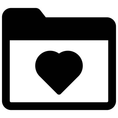 Kolayca değiştirebilen ya da düzenleyebilen dizin favorisi izole edilmiş vektör simgesi