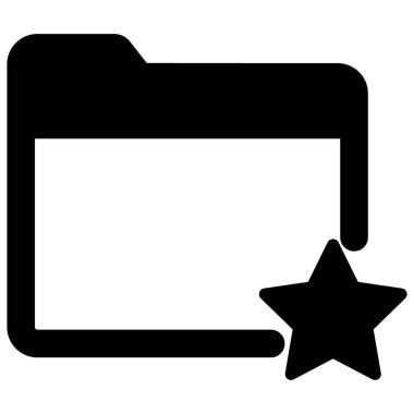 Kolayca düzenleyebilen ya da düzenleyebilen Yıldız dizini izole edilmiş Vektör simgesi