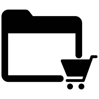 Cart dizini izole edilmiş Vektör simgesi kolayca düzenleyebilir ya da değiştirebilir