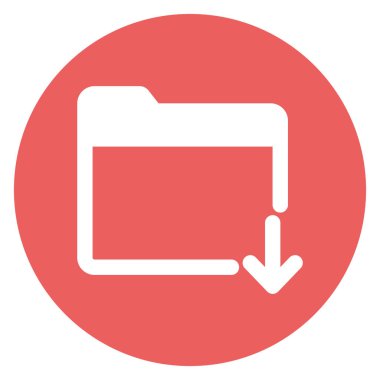 Kolayca düzenleyebilen ya da düzenleyebilen dizin indirilmiş Vektör simgesi