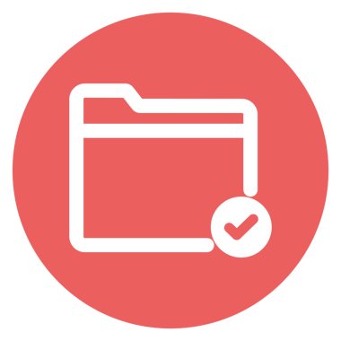 Onaylanmış dizin izole edilmiş Vektör simgesi kolayca düzenlenebilir ya da değiştirilebilir