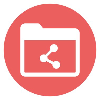 Kolayca düzenleyebilen ya da düzenleyebilen dizin izole edilmiş Vektör simgesini paylaş