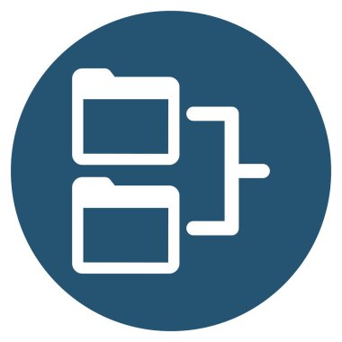 Kolayca değiştirebilen ya da düzenleyebilen dizin paylaşımı izole edilmiş Vektör simgesi