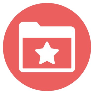 Kolayca düzenleyebilen ve düzenleyebilen favori dizin izole edilmiş Vektör simgesi