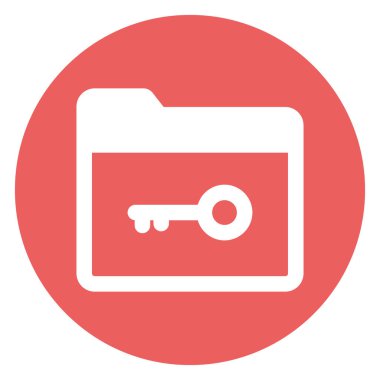 Kolayca değiştirilebilen ya da düzenlenebilen anahtar dizin izole edilmiş Vektör simgesi