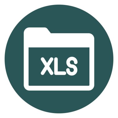 Xls dizini izole edilmiş Vektör simgesi kolayca düzenleyebilir ya da düzenleyebilir