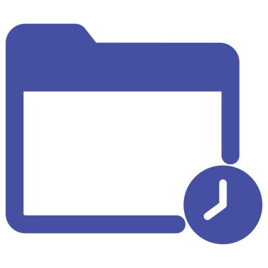 Kolayca düzenleyebilen ve düzenleyebilen saat dizini izole edilmiş Vektör simgesi