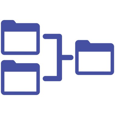 Hiyerarşi dizini izole edilmiş Vektör simgesi kolayca düzenlenebilir veya düzenlenebilir