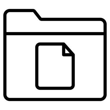 Kolayca düzenleyebilen ve düzenleyebilen Dosya Dizini İzole Edilmiş Vektör simgesi