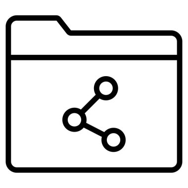 Kolayca düzenleyebilen ya da düzenleyebilen dizin izole edilmiş Vektör simgesini paylaş