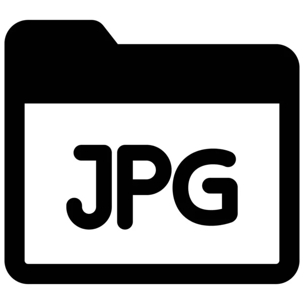 Μονωμένο Εικονίδιο Διανύσματος Φακέλων Jpg Οποίο Μπορεί Εύκολα Τροποποιήσει Επεξεργαστεί — Διανυσματικό Αρχείο