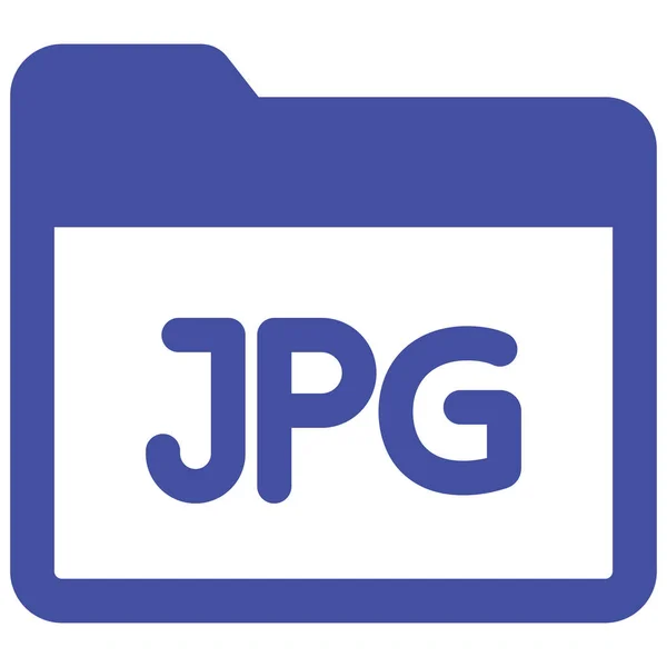 Pasta Jpg Ícone Vetor Isolado Que Pode Facilmente Modificar Editar — Vetor de Stock