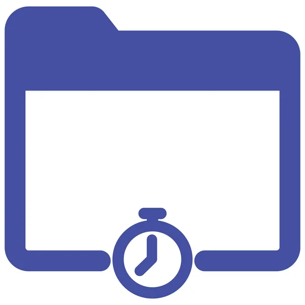 Stopwatch Folder Isolated Vector Icon Which Can Easily Modify Edit — Stock Vector