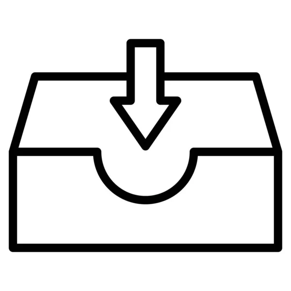 Schublade Herunterladen Isoliertes Vektor Symbol Das Leicht Geändert Oder Bearbeitet — Stockvektor