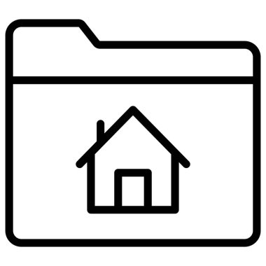 Ev dizini izole edilmiş Vektör simgesi kolayca düzenleyebilir ya da düzenleyebilir