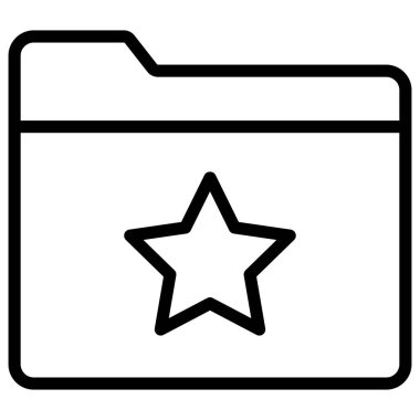 Kolayca düzenleyebilen ve düzenleyebilen favori dizin izole edilmiş Vektör simgesi