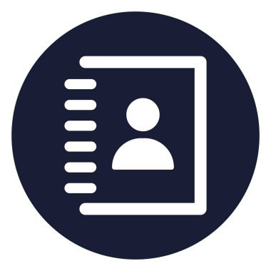 Kolayca düzenleyebilen ya da düzenleyebilen kişi listesi izole edilmiş Vektör simgesi