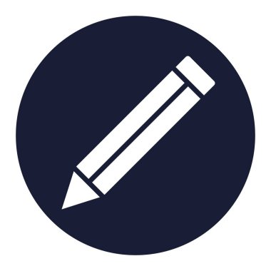 Kolayca düzenleyebilen veya düzenleyebilen kalem izole edilmiş Vektör simgesi