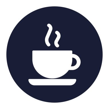 Kahve izole edilmiş vektör simgesi kolayca değiştirilebilir ya da düzenlenebilir