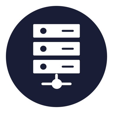 Veritabanı İzole Vektör simgesi kolayca düzenleyebilir ya da değiştirebilir