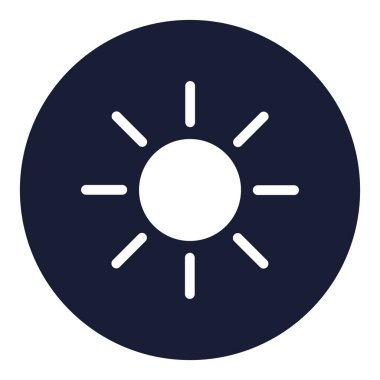 Parlaklık İzole Vektör simgesi kolayca düzenleyebilir ya da değiştirebilir