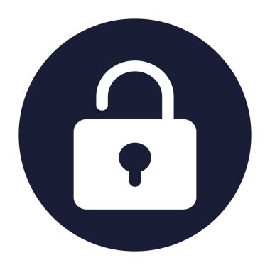 Kolayca değiştirilebilen ya da düzenlenebilen izole edilmiş vektör simgesini kilitle