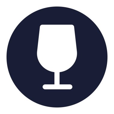 Su camı izole edilmiş vektör simgesi kolayca değiştirilebilir ya da düzenlenebilir