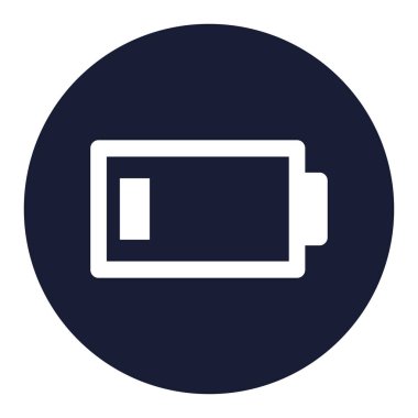 Batarya düşük izole Vektör simgesi kolayca düzenleyebilir ya da değiştirebilir