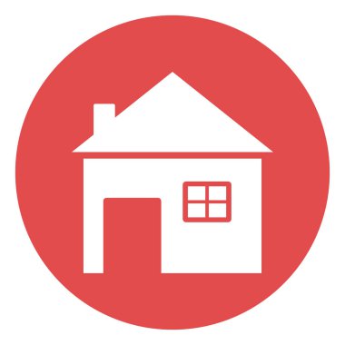 Kolayca değiştirebilen ya da düzenleyebilen Ev İzole Vektör simgesi