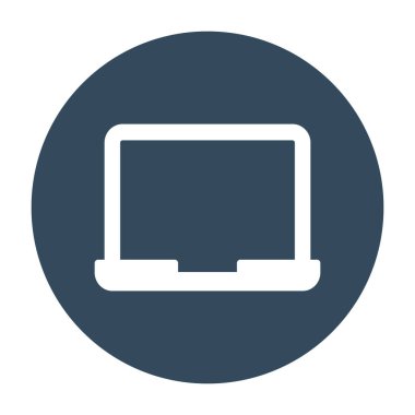 Kolayca değiştirebilen ya da düzenleyebilen dizüstü bilgisayar izole edilmiş Vektör simgesi