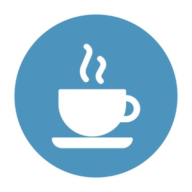 Kahve izole edilmiş vektör simgesi kolayca değiştirilebilir ya da düzenlenebilir
