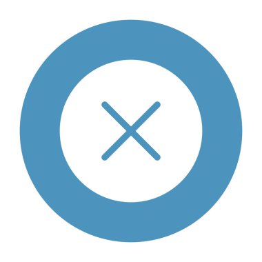 Kolayca değiştirilebilen veya düzenlenebilen izole edilmiş vektör simgesini kapat