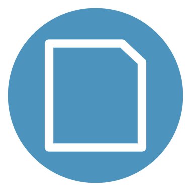 Kolayca düzenleyebilen ya da düzenleyebilen Boş Dosya İzole Vektör simgesi