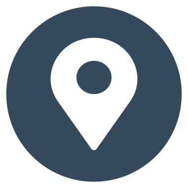 Kolayca değiştirebilen veya düzenleyebilen konum iğnesi izole edilmiş Vektör simgesi