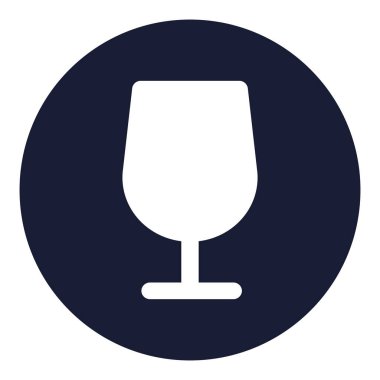 Su camı izole edilmiş vektör simgesi kolayca değiştirilebilir ya da düzenlenebilir