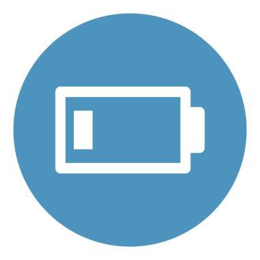 Batarya düşük izole Vektör simgesi kolayca düzenleyebilir ya da değiştirebilir