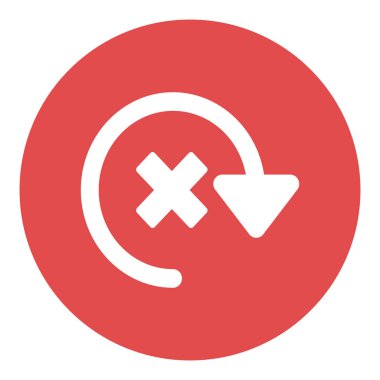 Kolayca değiştirilebilen ya da düzenlenebilen izole edilmiş Vektör simgesini tersine çevir