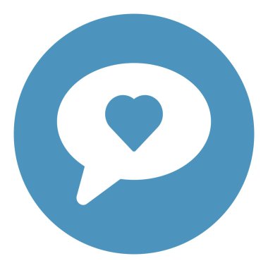 Kalp kabarcığı izole edilmiş vektör simgesi kolayca değiştirebilir ya da düzenleyebilir