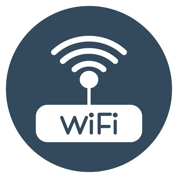 Wifi Router Ícone Vetor Isolado Que Pode Facilmente Modificar Editar — Vetor de Stock