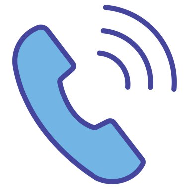 Kolayca düzenleyebilen ya da düzenleyebilen izole edilmiş telefon vektörü simgesi