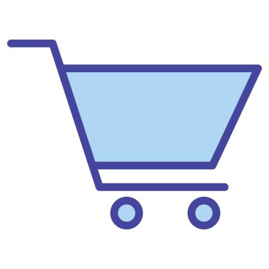 Kolayca değiştirebilen ya da düzenleyebilen Cart izole Vektör simgesi