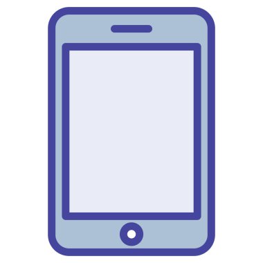 Cep telefonu izole edilmiş vektör simgesi kolayca değiştirilebilir ya da düzenlenebilir