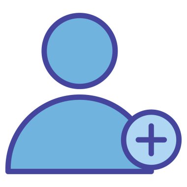 Kolayca değiştirilebilen veya düzenlenebilen hesap izole edilmiş vektör simgesi ekle